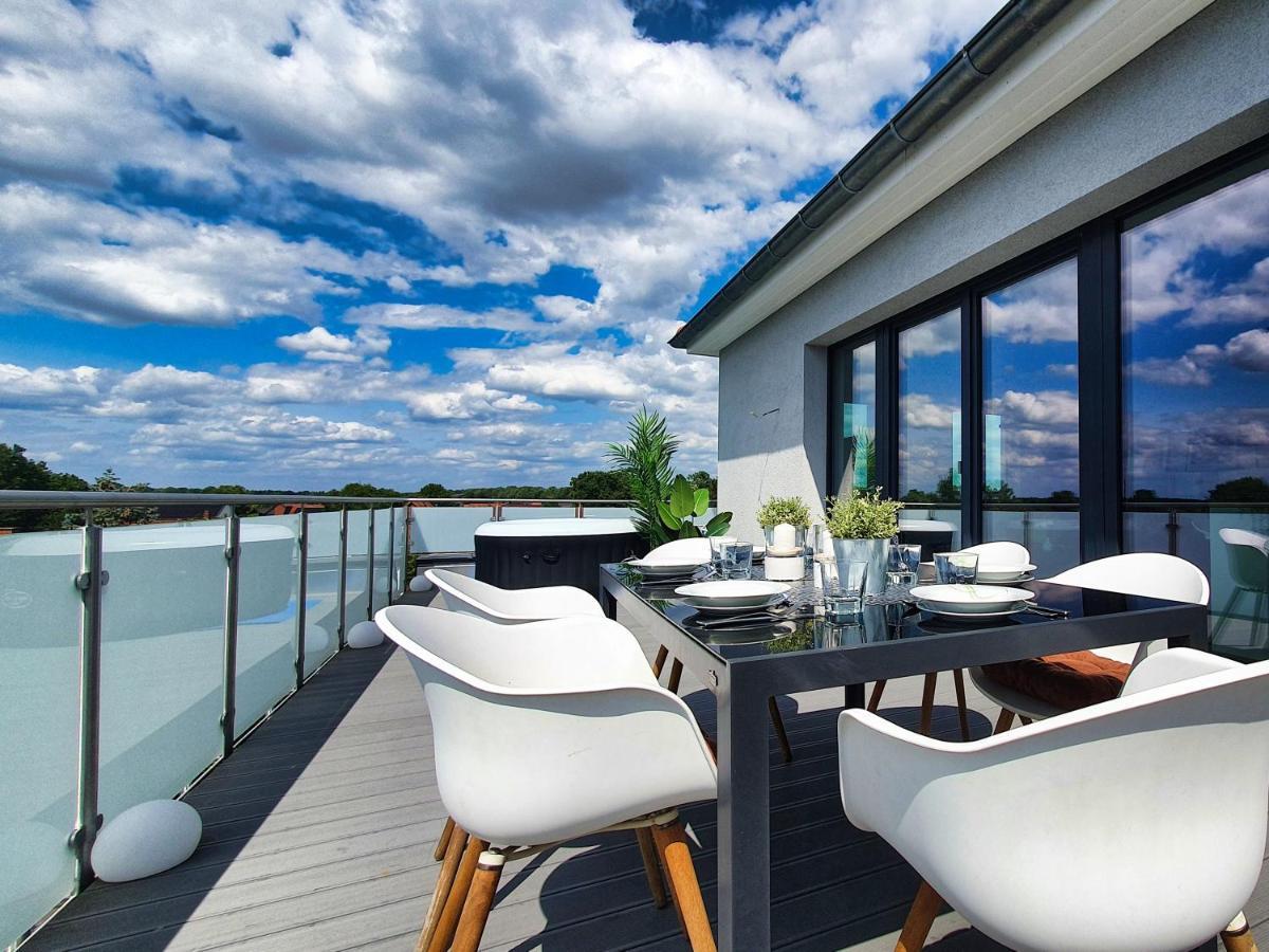 Penthouse Mit Whirlpool Im Herzen Von Niedersachsen Burgwedel Kültér fotó