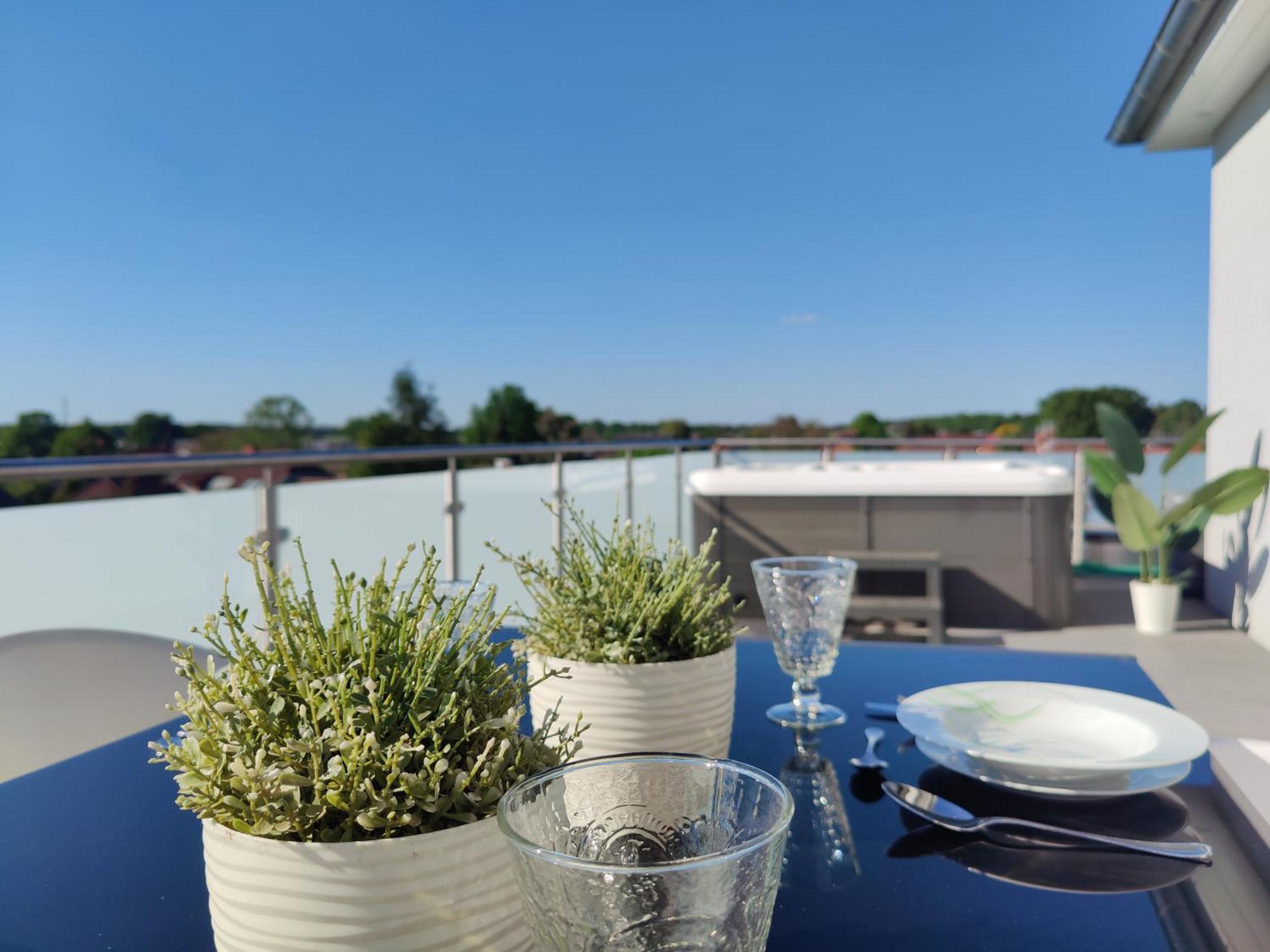 Penthouse Mit Whirlpool Im Herzen Von Niedersachsen Burgwedel Kültér fotó
