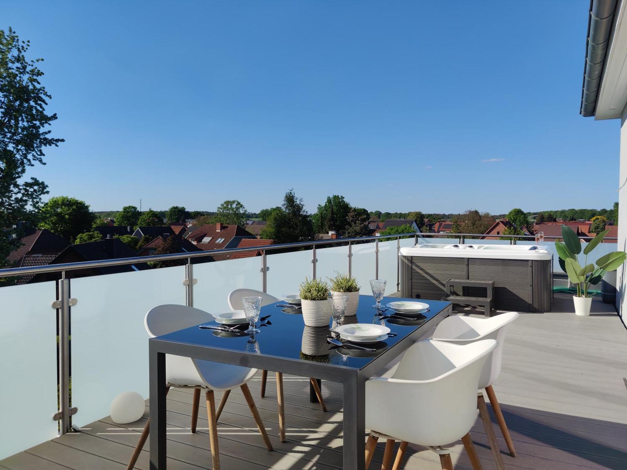 Penthouse Mit Whirlpool Im Herzen Von Niedersachsen Burgwedel Kültér fotó